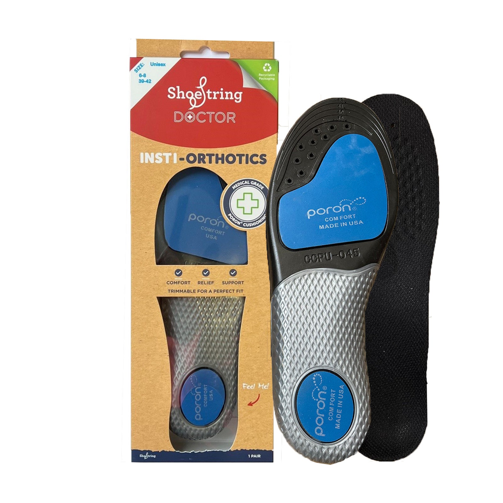ShoeString insti orthotics arch support insoles – Arnouts Shoes