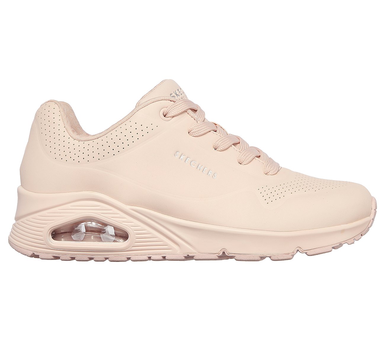 Pink skechers womens best sale