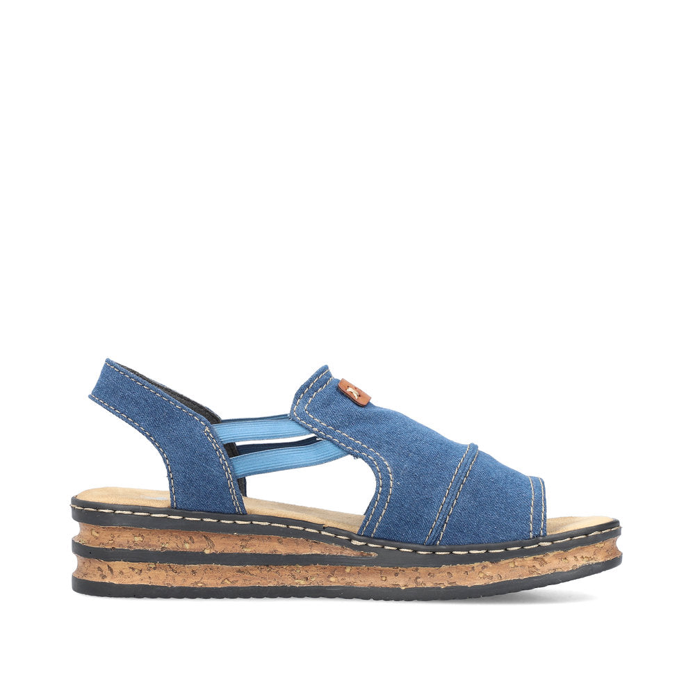 Denim wedge sandals uk hotsell