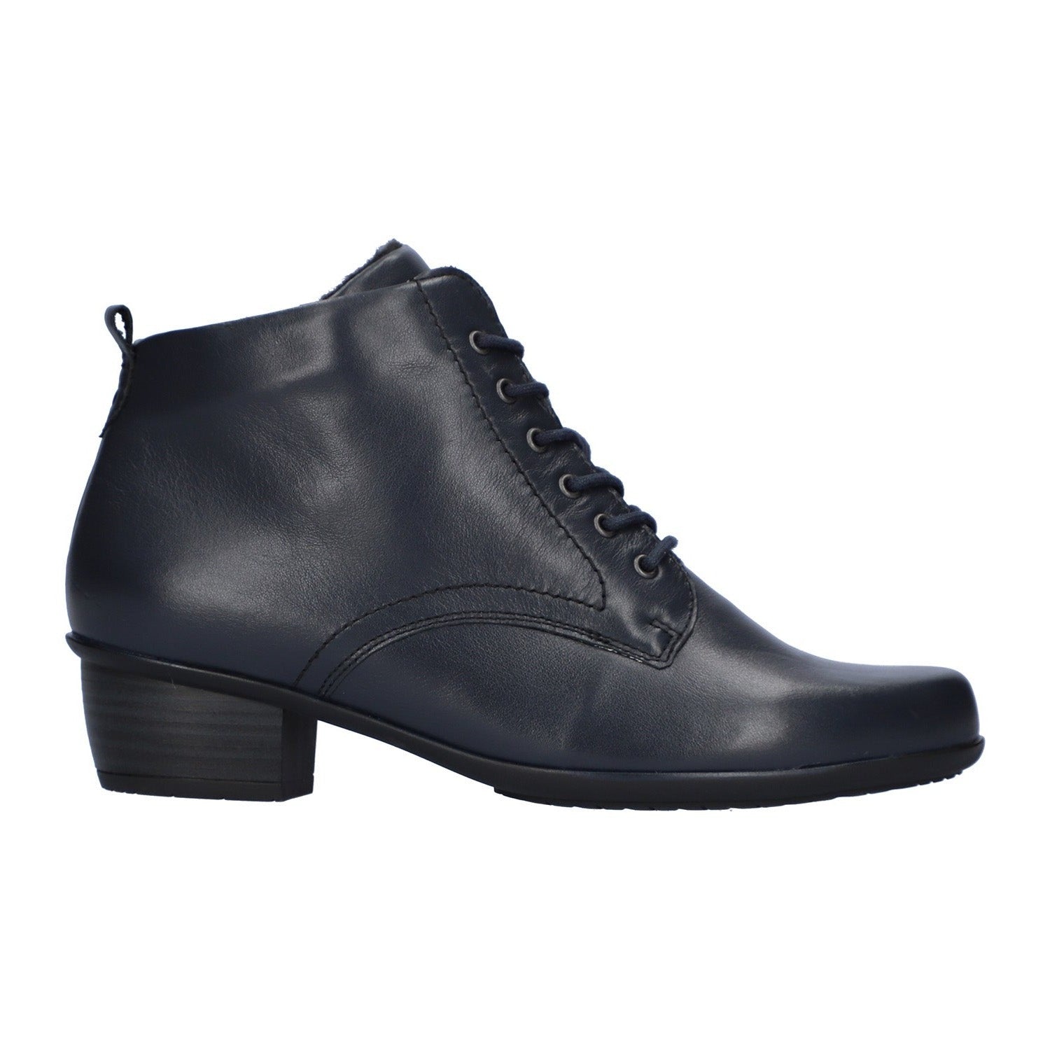 Navy wide fit ankle boots on sale