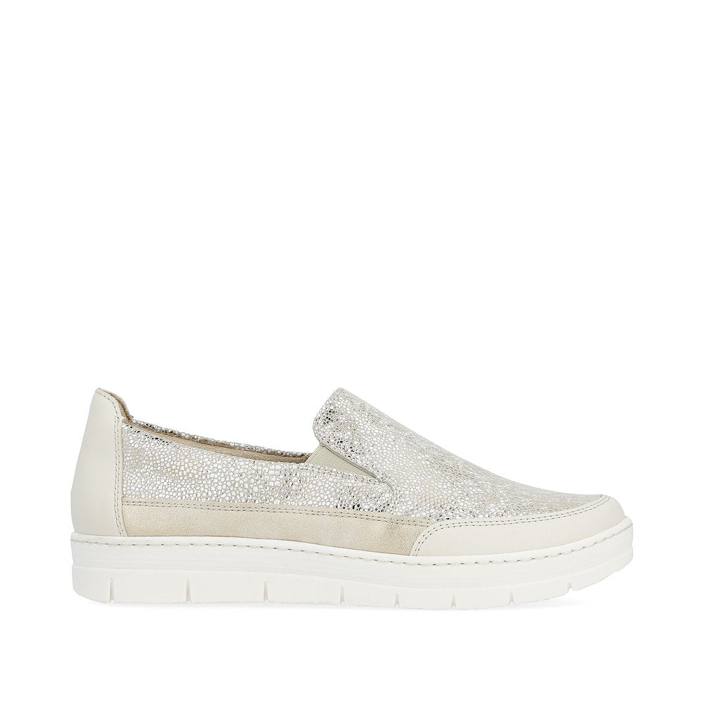 Gold slip store on sneakers womens