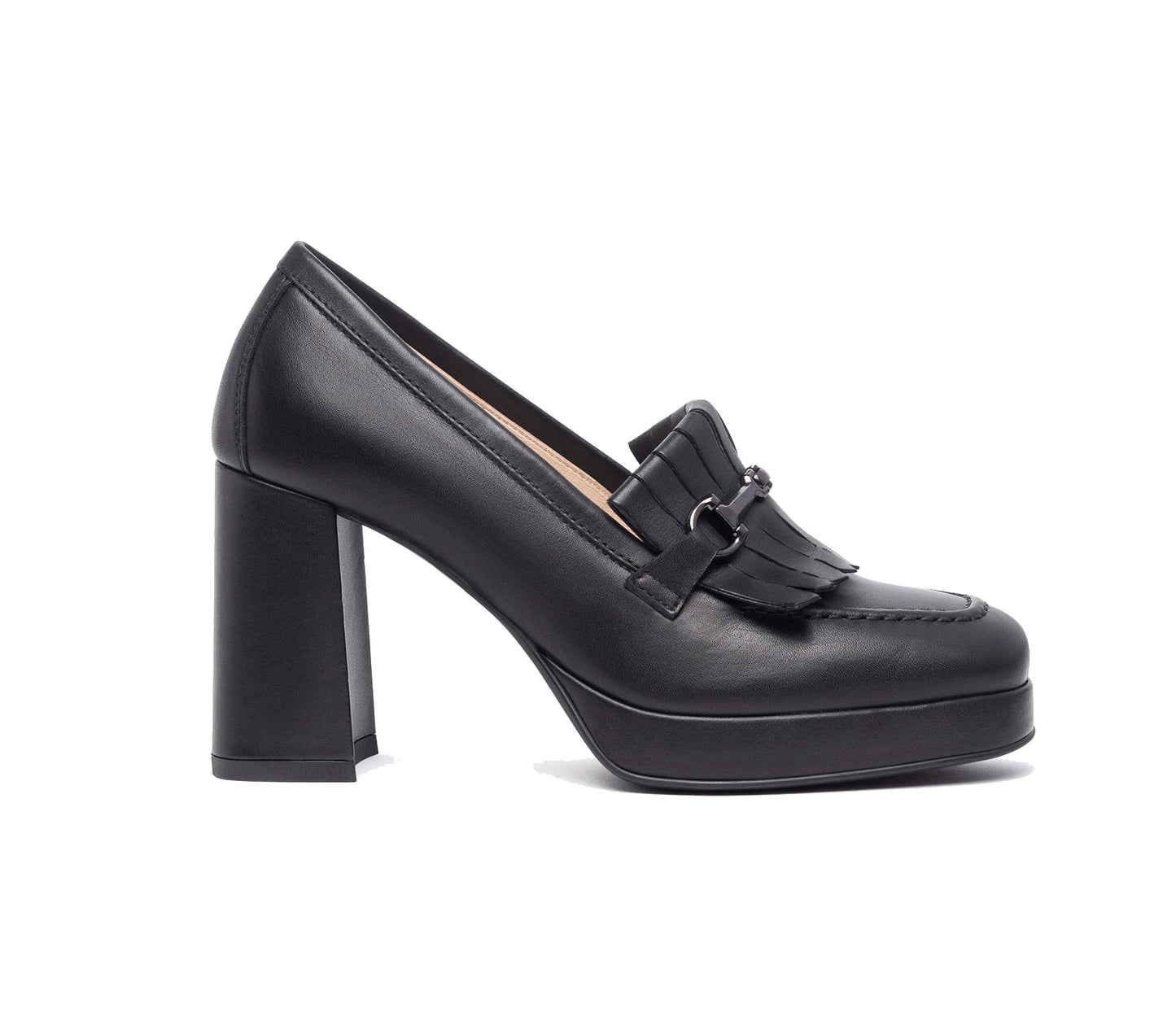 NeroGiardini Heeled Leather Loafers I308212D