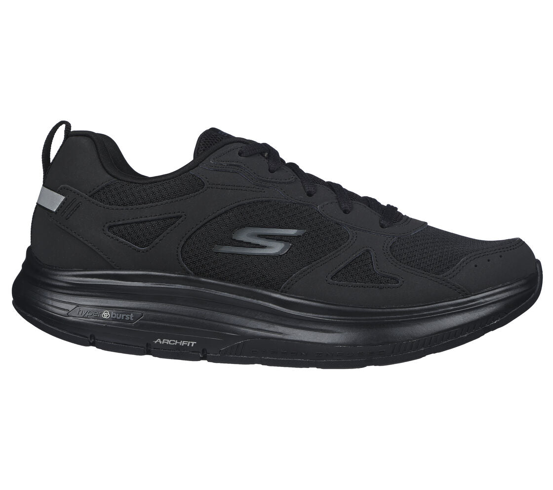 Skechers 216441 Go Walk Workout Walker mens black lace up trainers