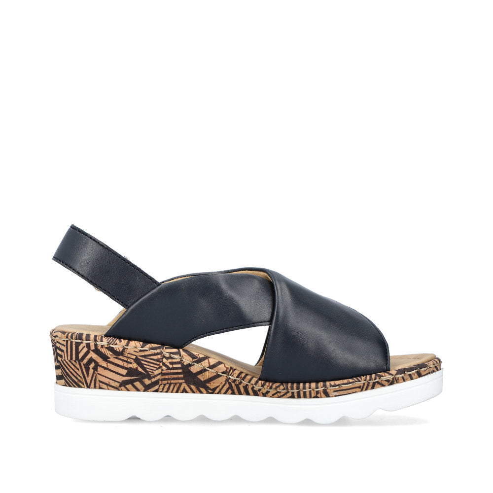 Rieker black sandals on sale