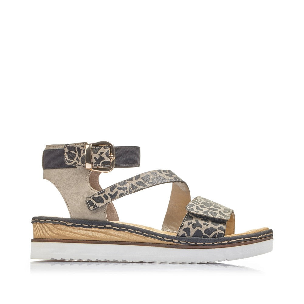 Rieker 67958 Giraffe low wedge heel adjustable – Shoes