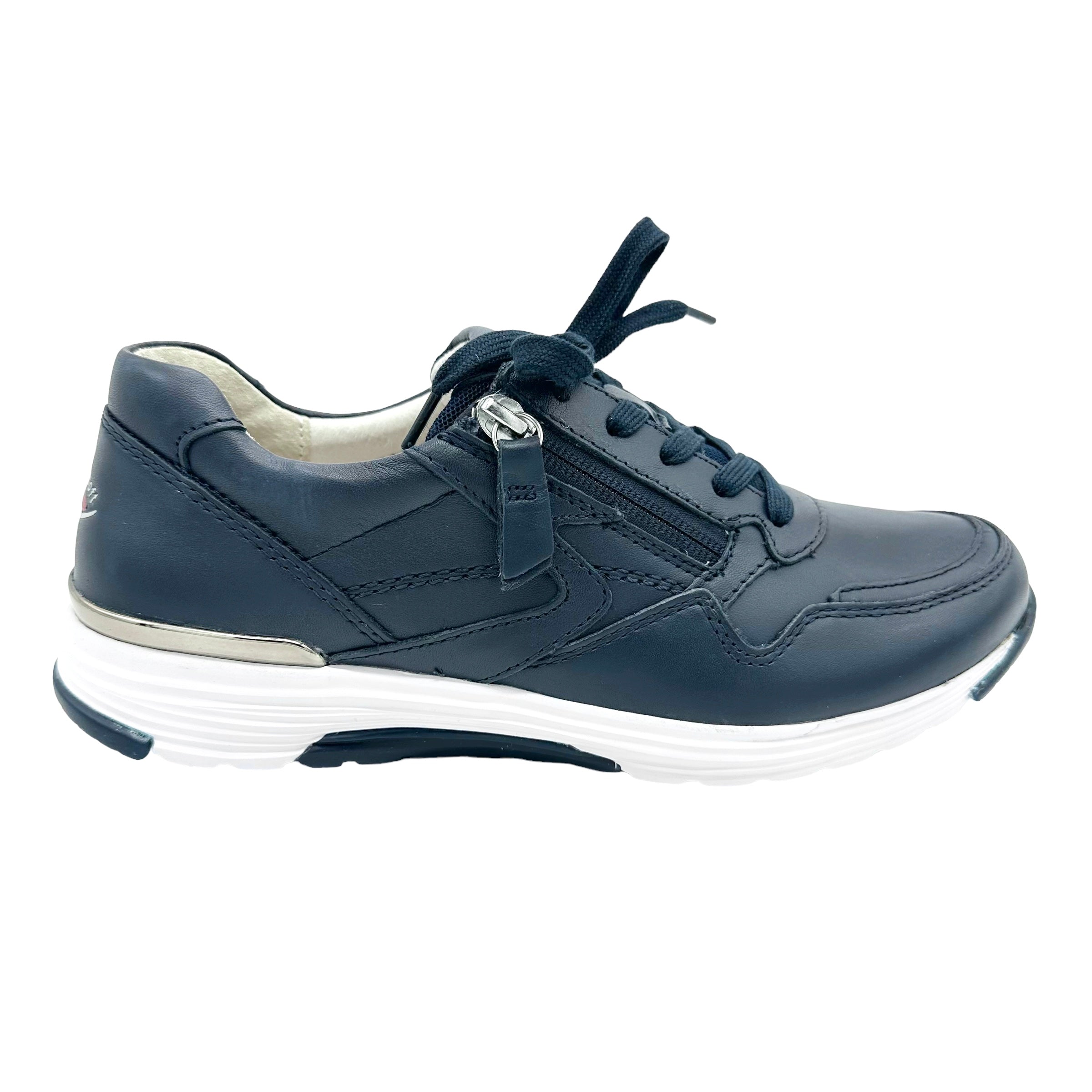 Præfiks Guinness etc Gabor Rolling soft natural gait trainers 26.978 Soft Navy leather – Arnouts  Shoes