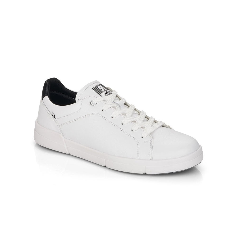 Rieker Evolution 07102 men s white leather super soft and light sneakers