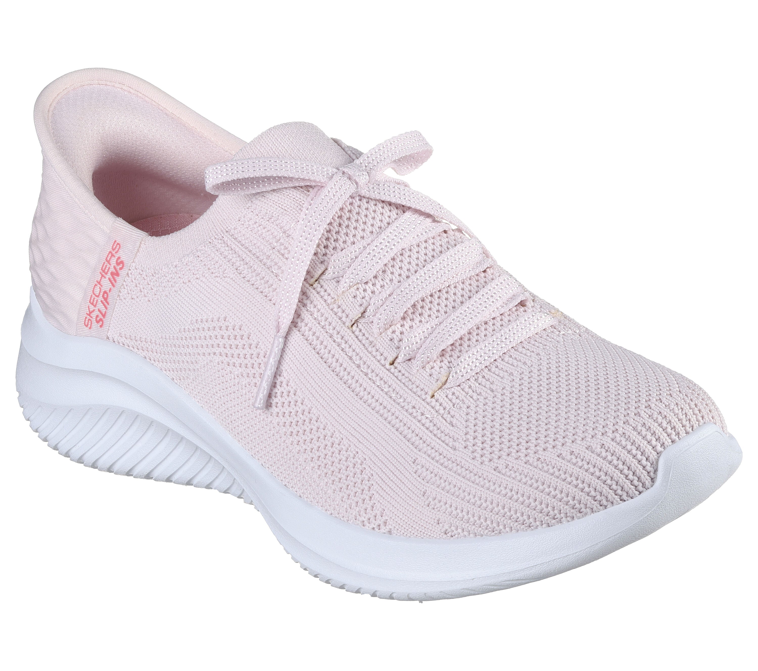 Skechers pink sale slip ons