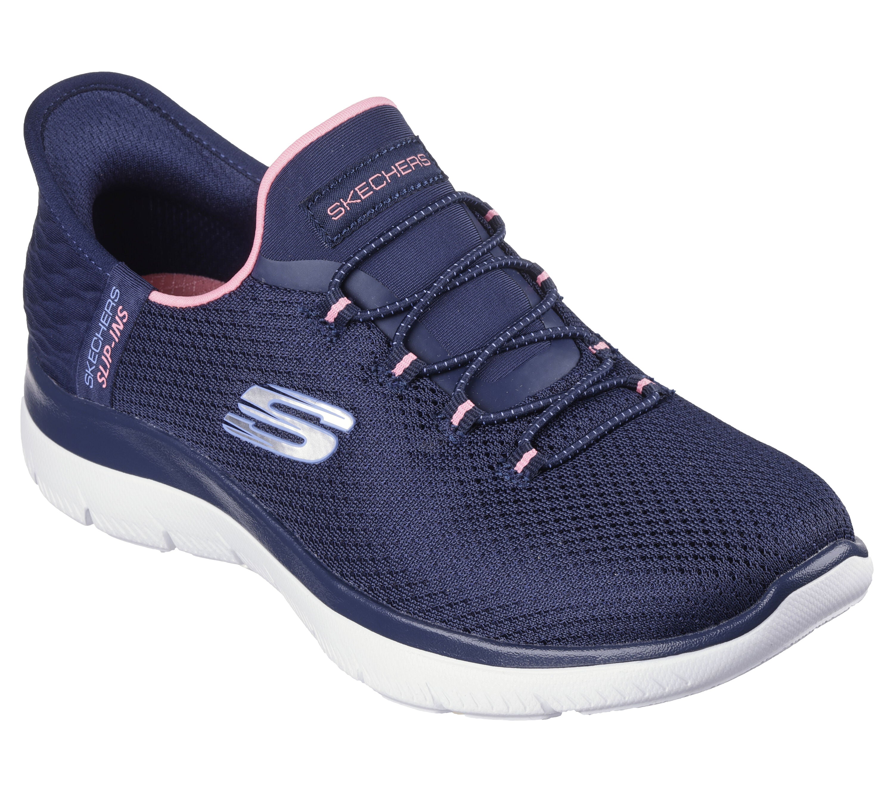 Skechers navy store blue slip ons