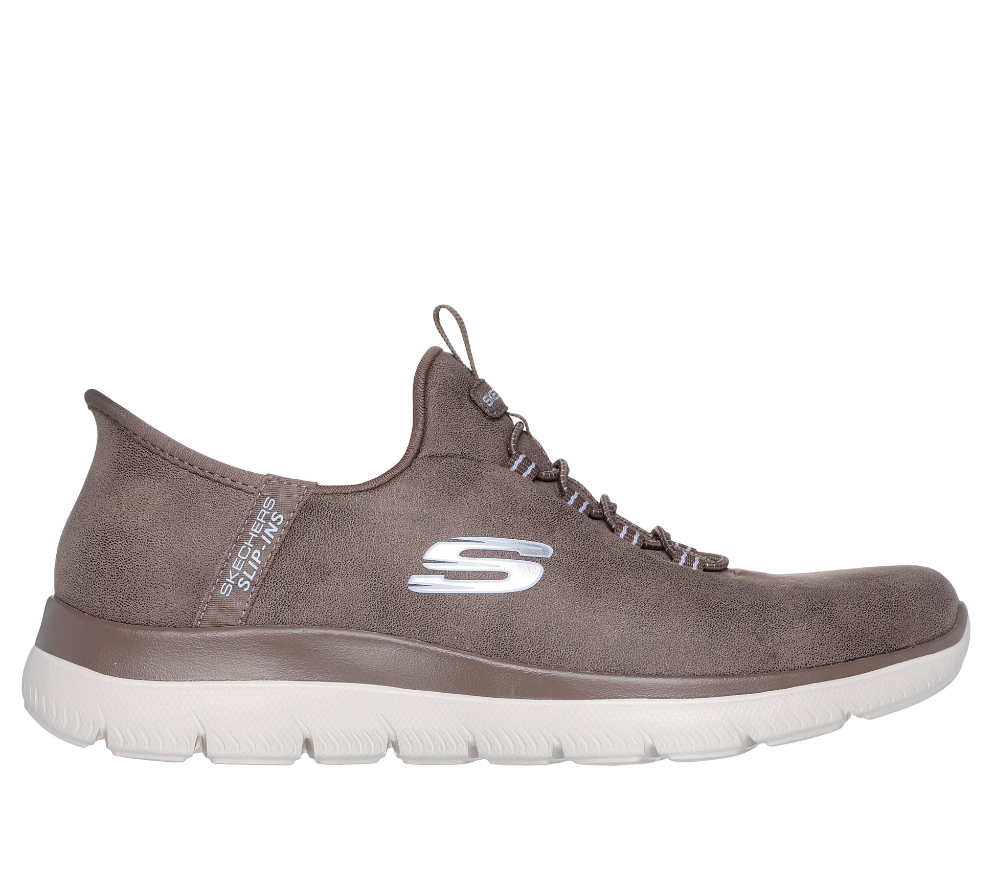 Skechers 150254 Unknown trail womens taupe slip in sneakers