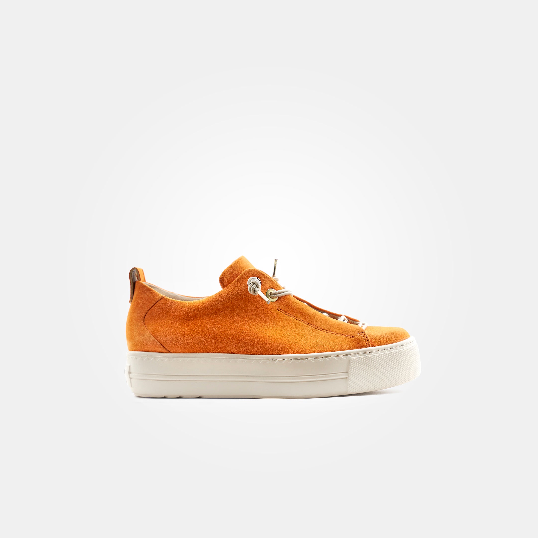 Orange suede sneakers on sale