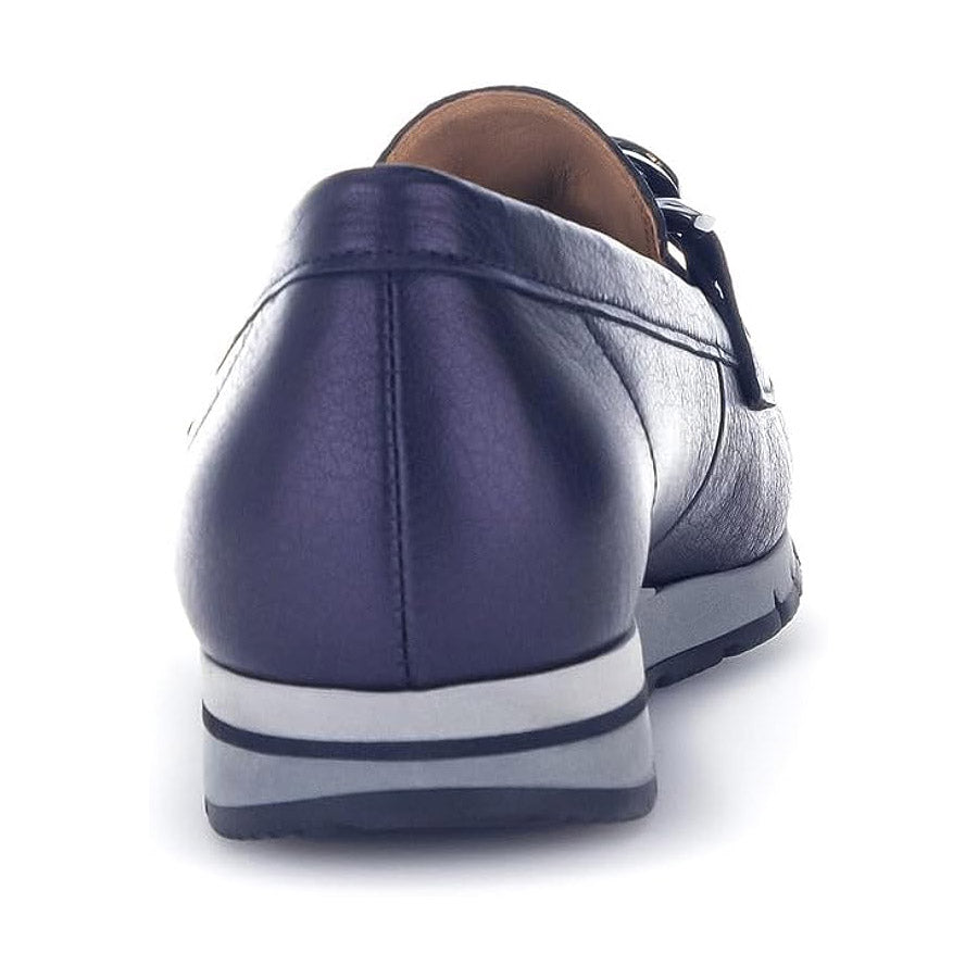 Navy blue best sale leather loafers womens