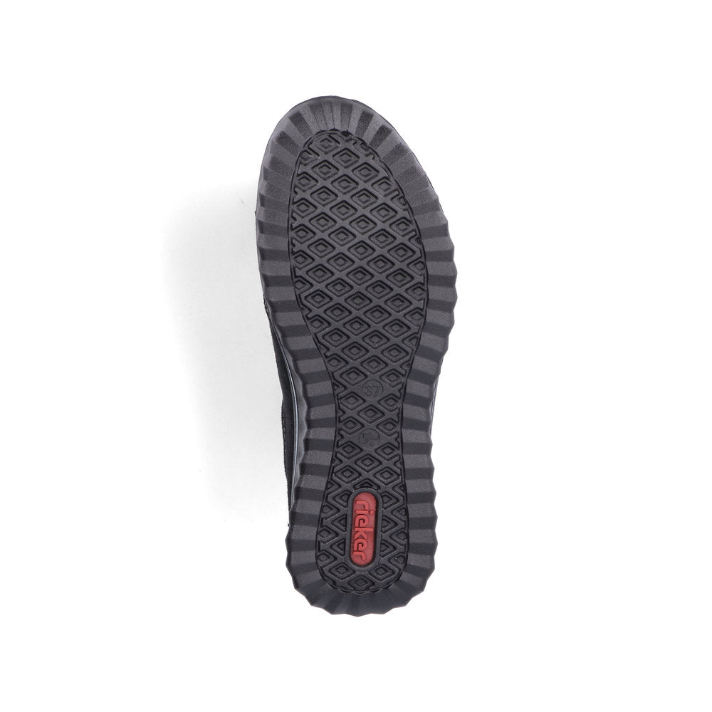 Mocassins Rieker Femme Cuir Suédé - Confort Optique, Imperméables, Semelle Anti-Stress
