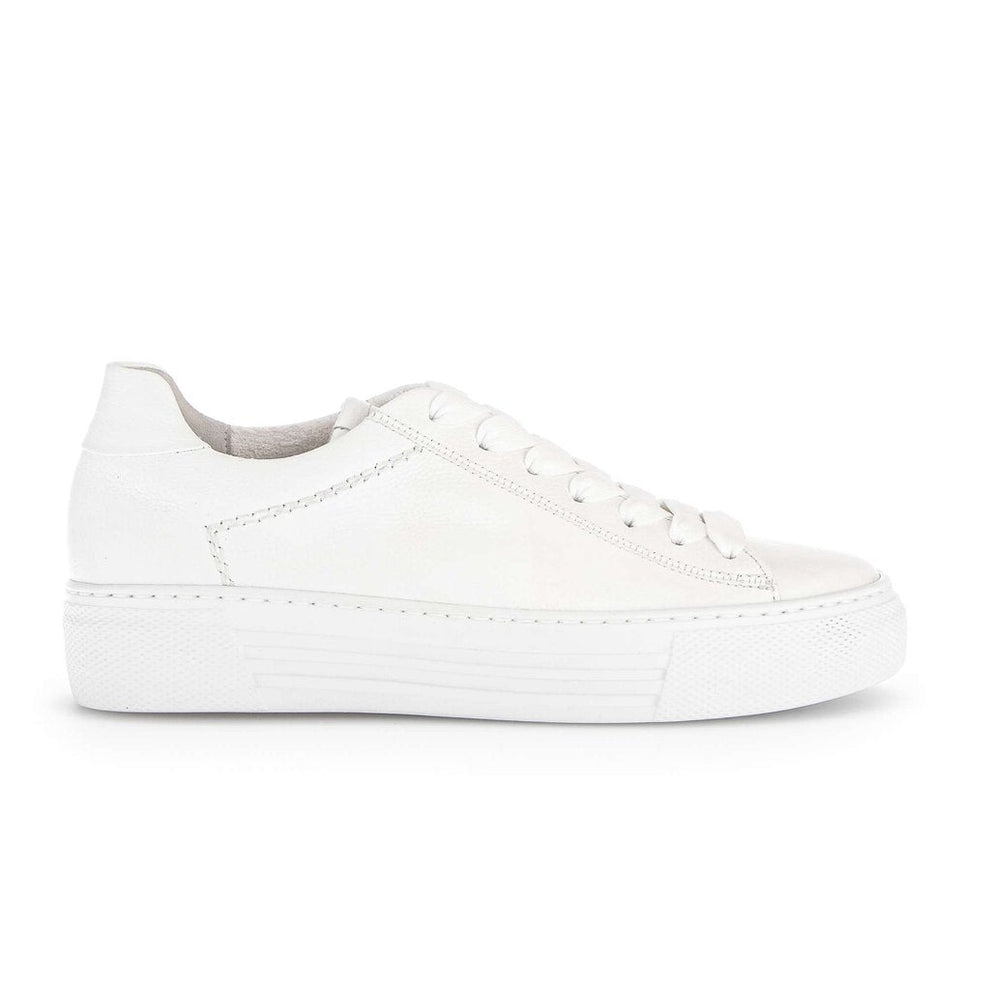 Gabor Camrose Women's simple white leather sneakers 66.460 – Arnouts Shoes