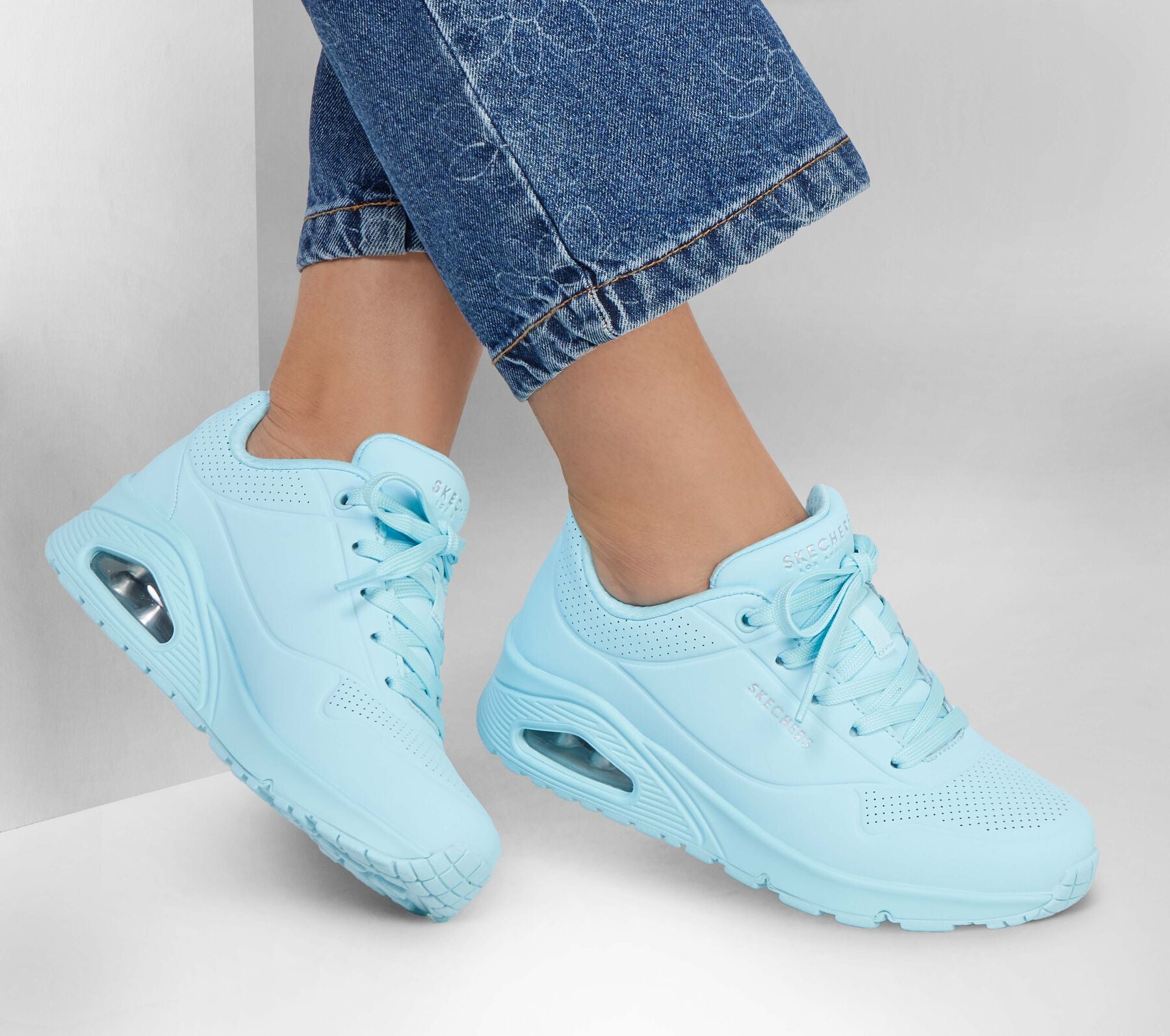 Uno 2 Light Blue Sneakers by Skechers