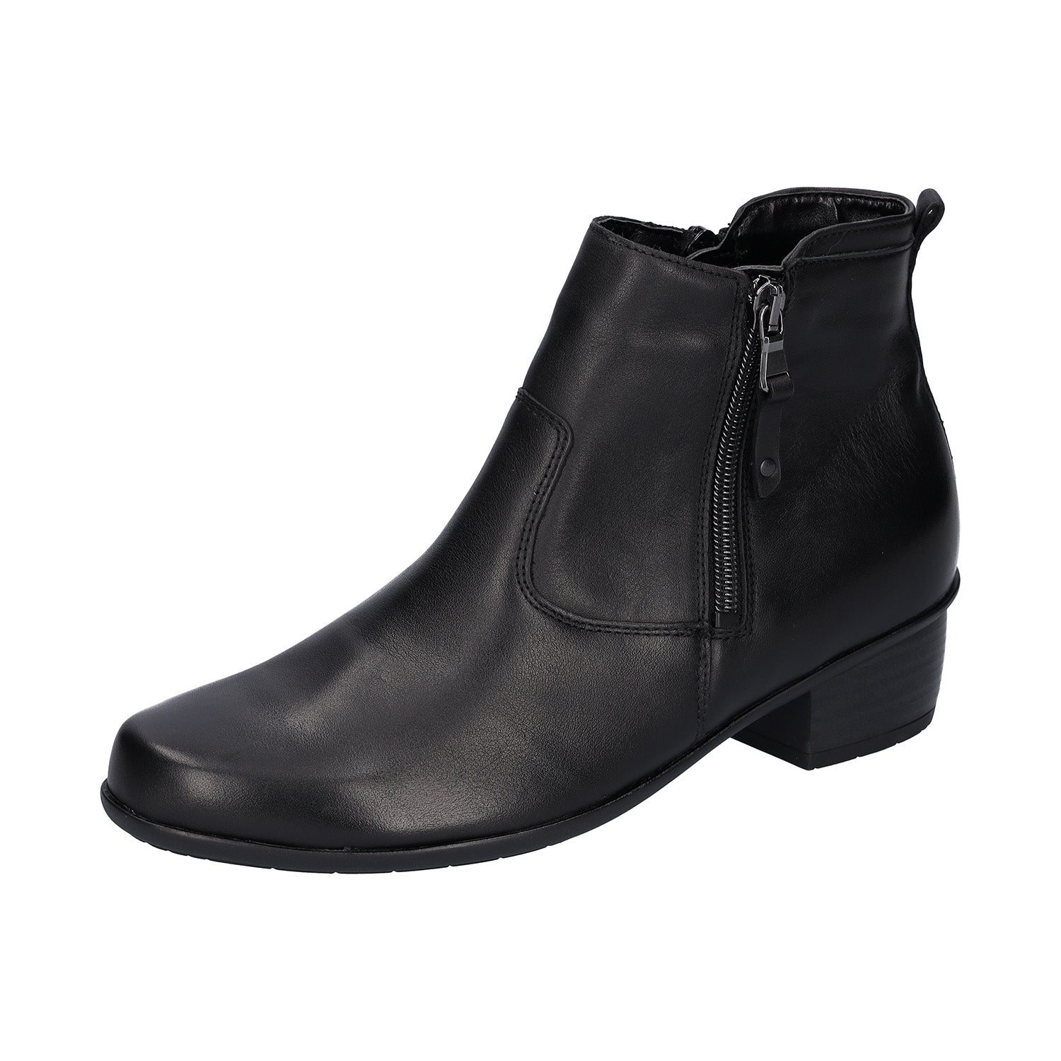 Wide fit soft cheap leather ankle boots