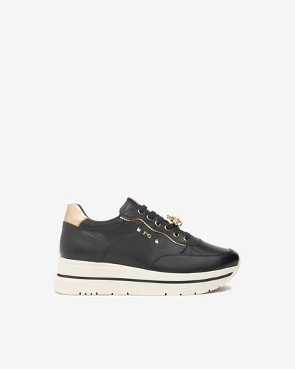 NeroGiardini Leather Platform Trainers I514102D