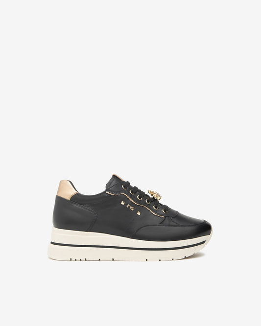 NeroGiardini Leather Platform Trainers I514102D