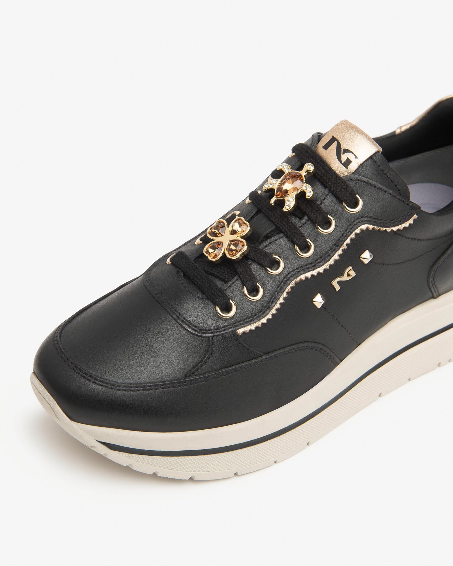 NeroGiardini Leather Platform Trainers I514102D