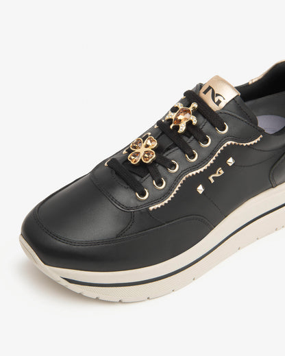 NeroGiardini Leather Platform Trainers I514102D