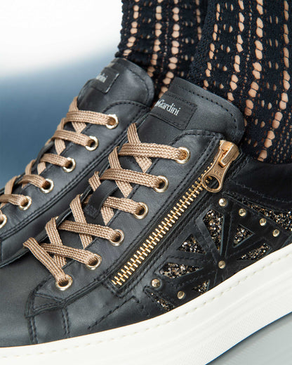 Sneakers Nero Basket Nero Giardini NeroGiardini Black Leather