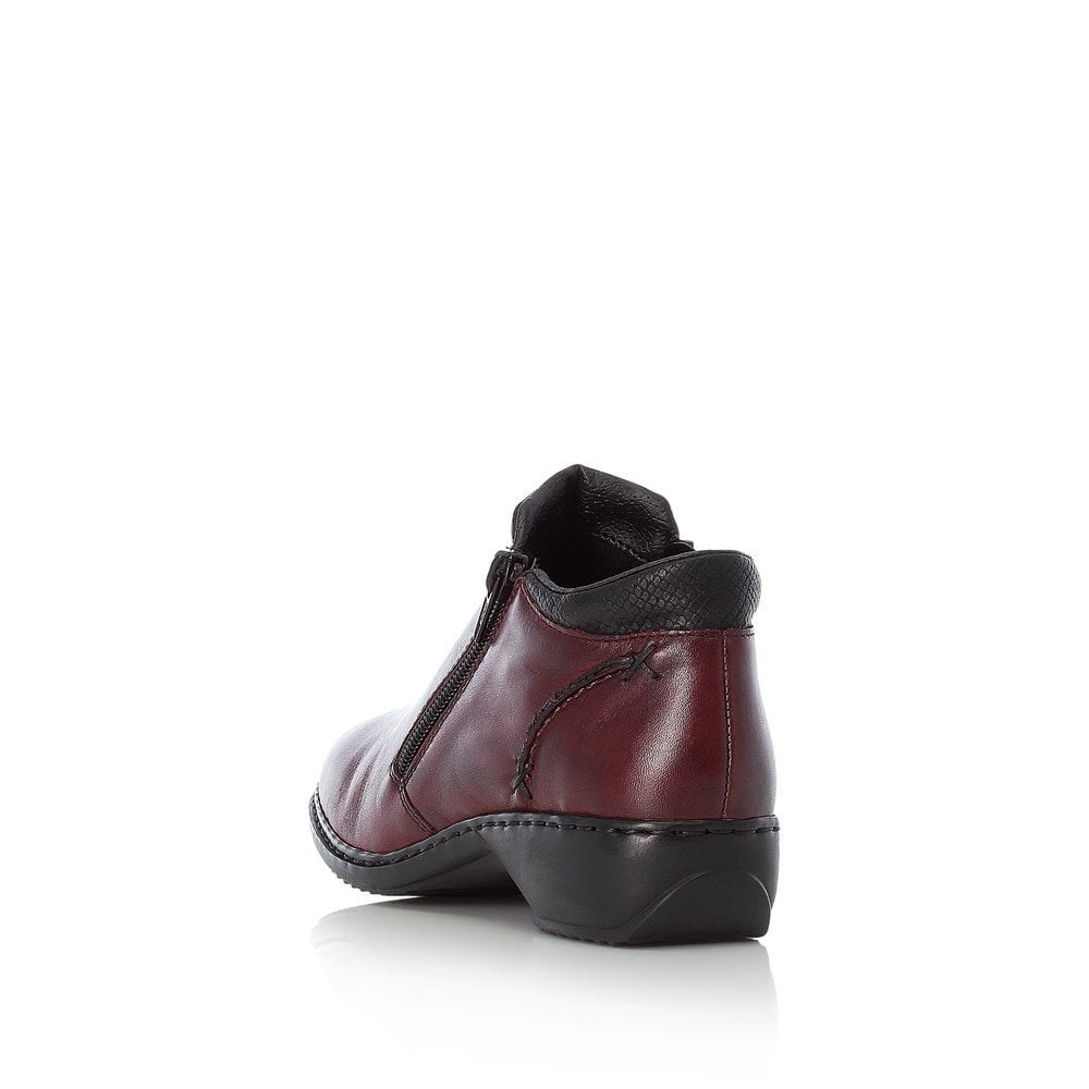 Rieker wine hot sale ankle boots