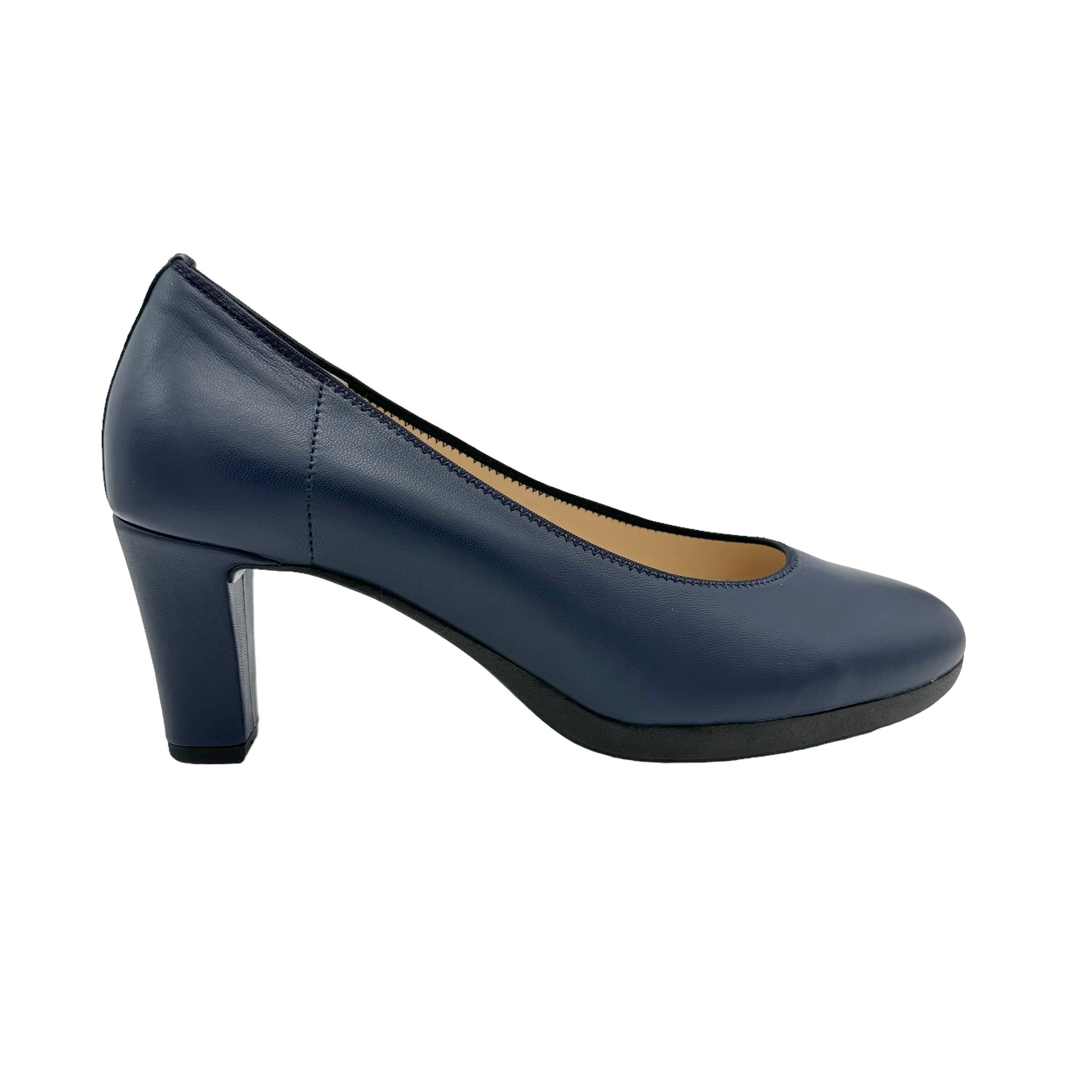 Gabor navy blue hot sale court shoes