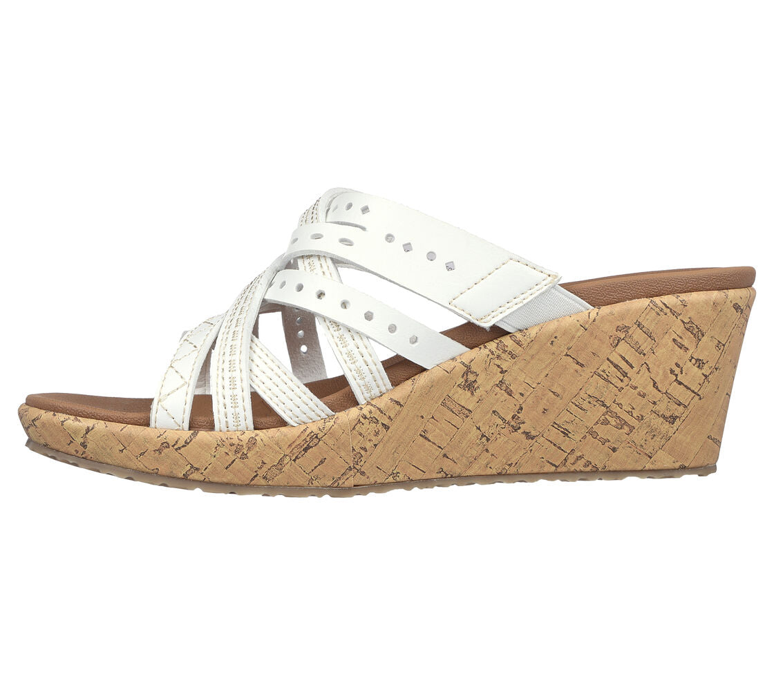 Skechers cork 2025 wedge sandals