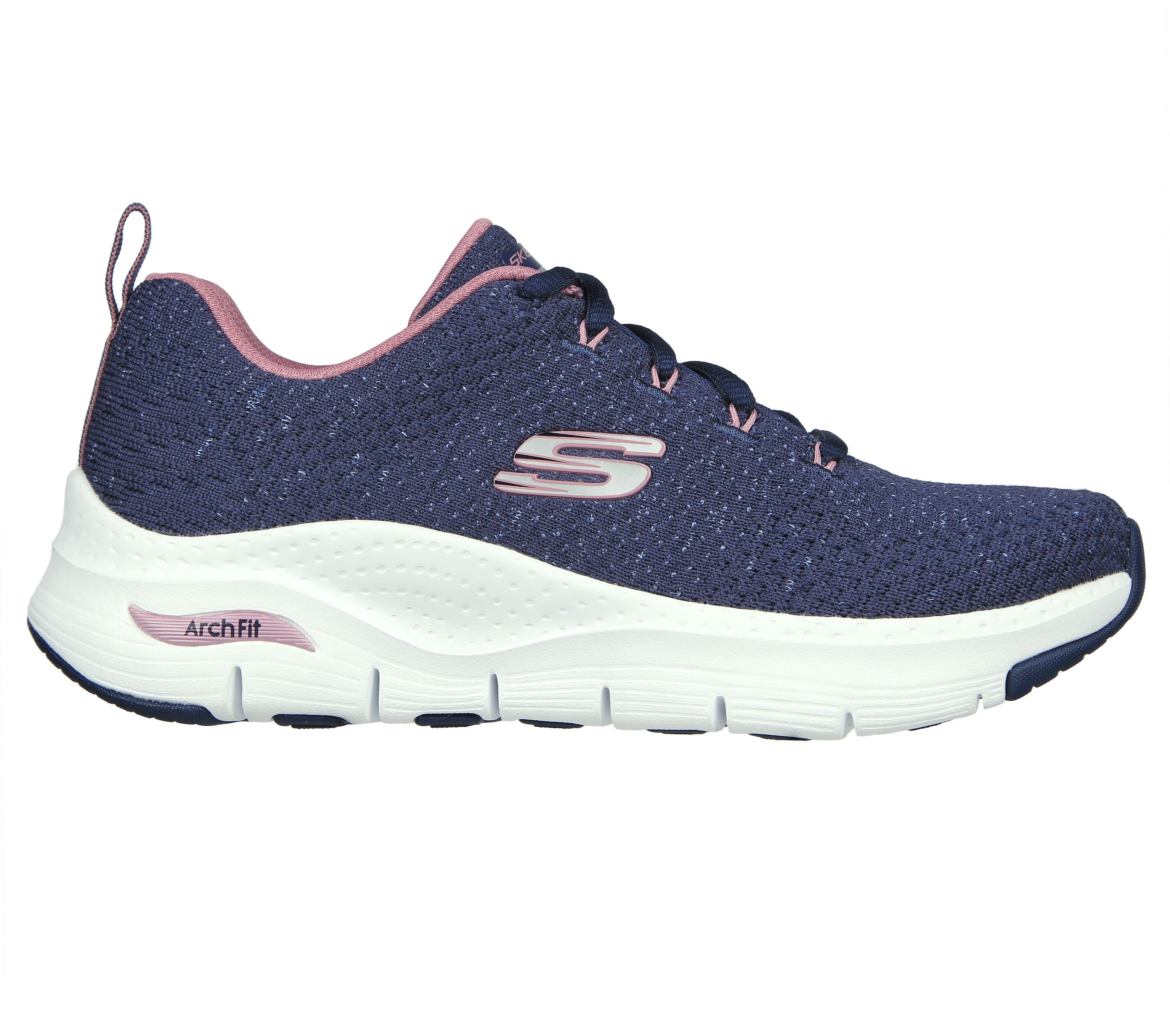 Skechers 149713 Glee For All - Women's navy jersey Arch Fit trainers ...