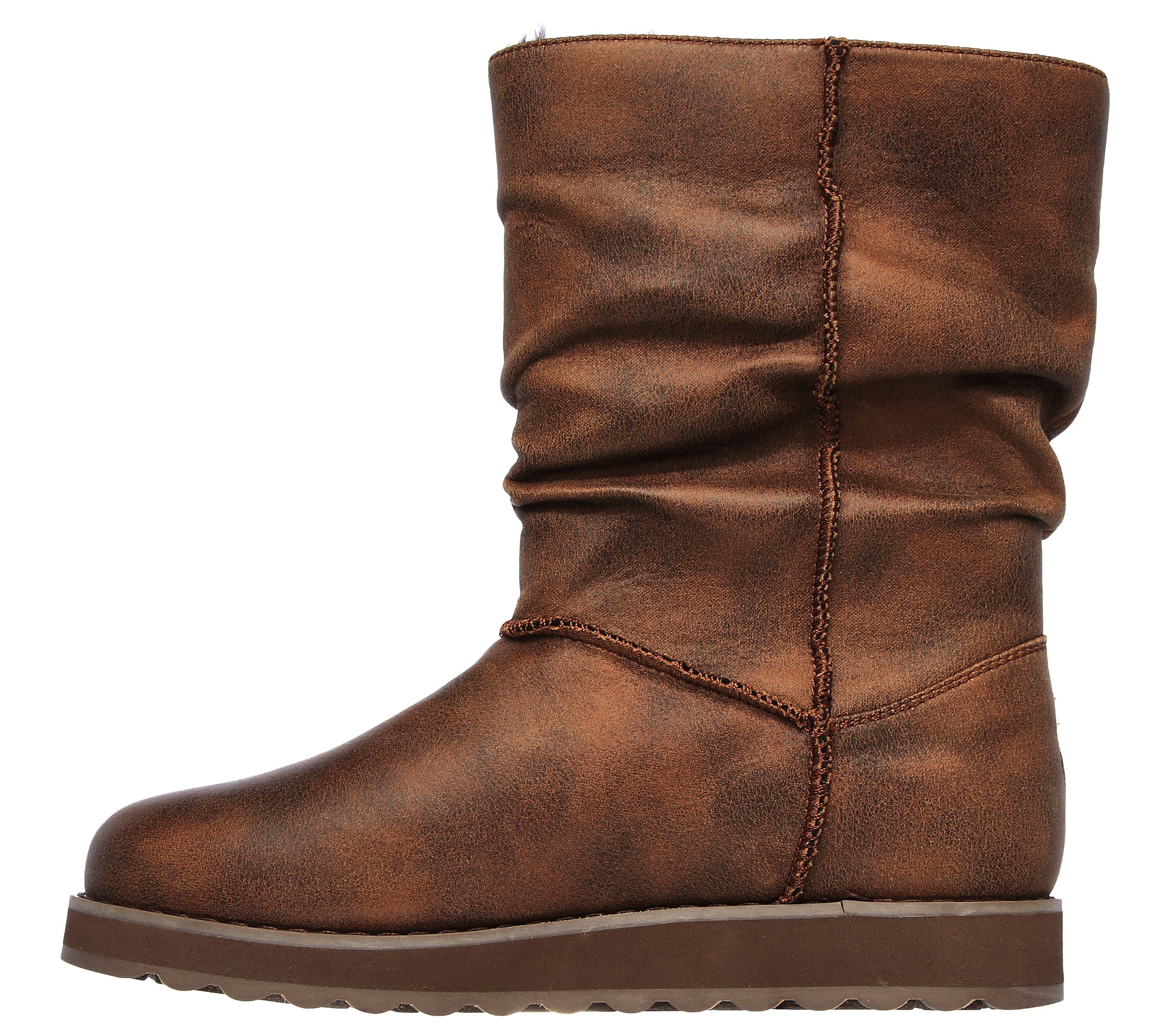 Skechers 44613 CHOC Keepsakes 2.0 Upland brown slouch boots Arnouts Shoes