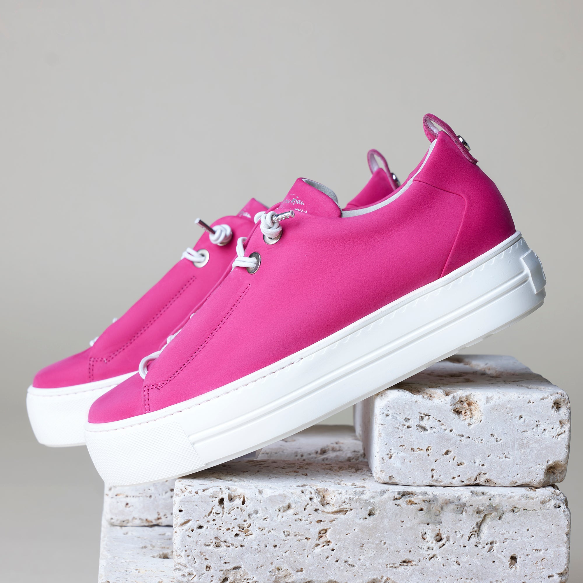 Paul green outlet sneaker rosa metallic