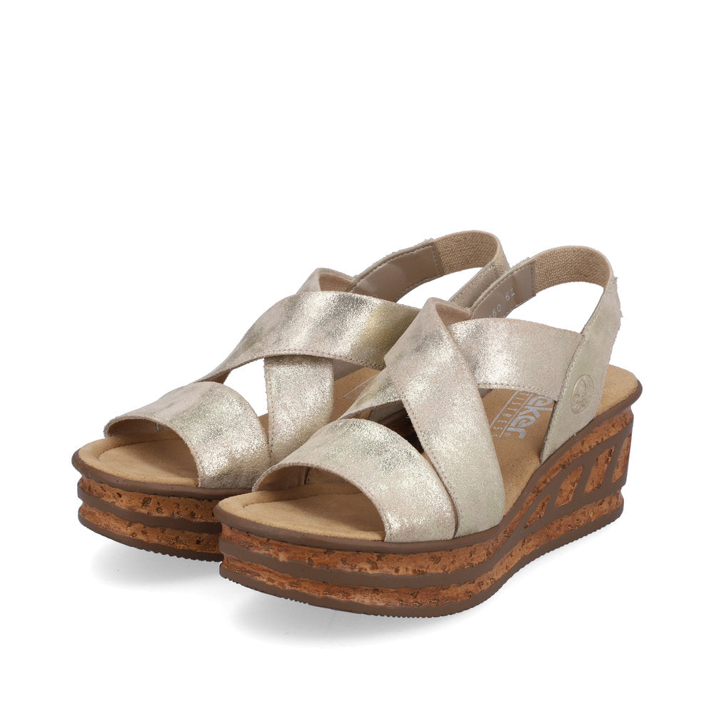 Rieker shimmer strap sandals online