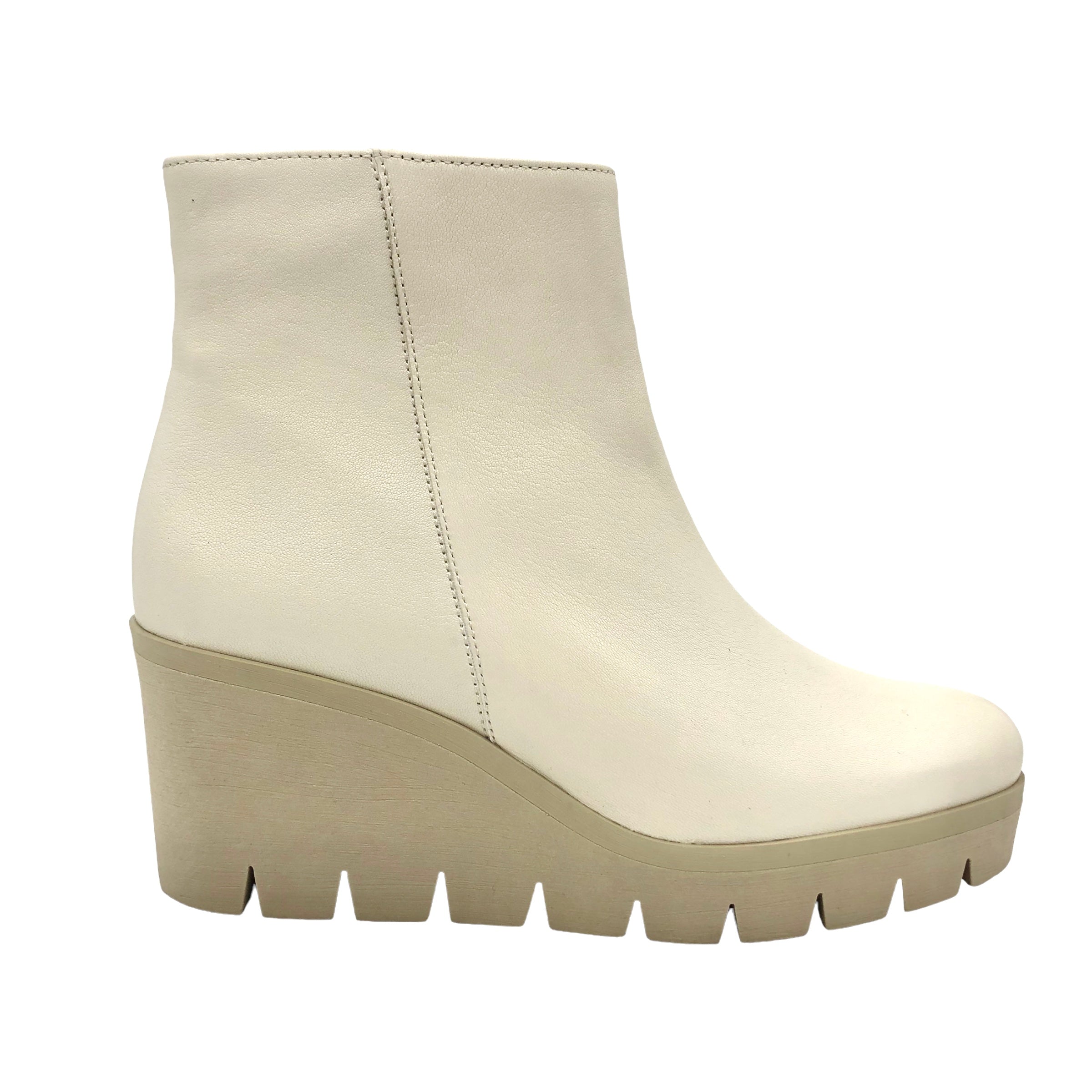 Cream store wedge boots