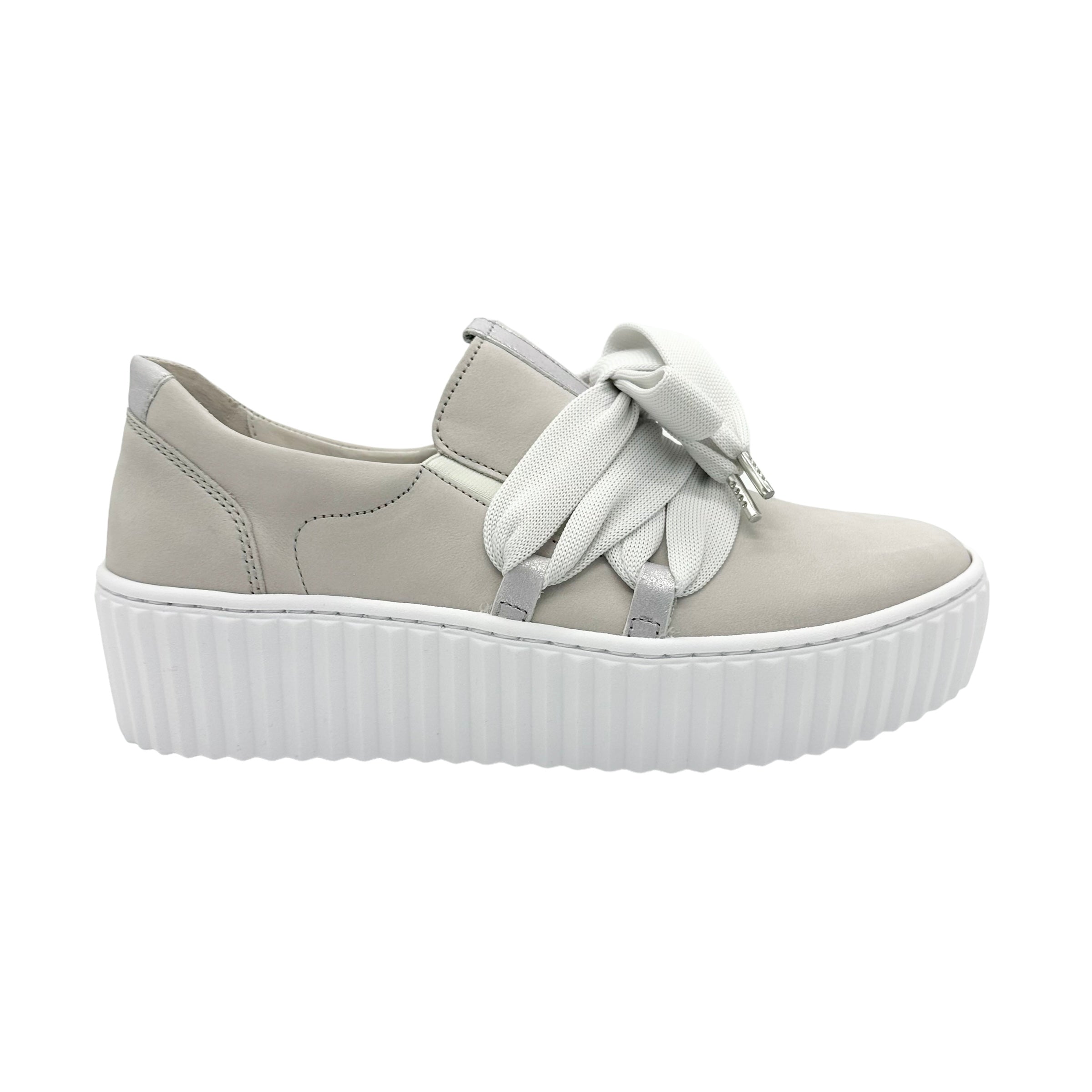 Gabor Diamond light grey slip-on platform summer dress sneakers 23.202