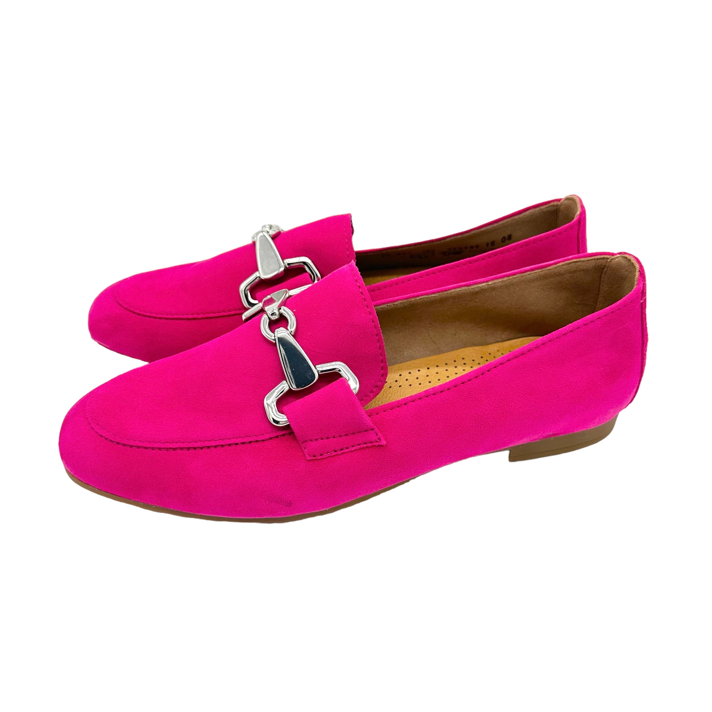 Pink hot sale suede moccasins