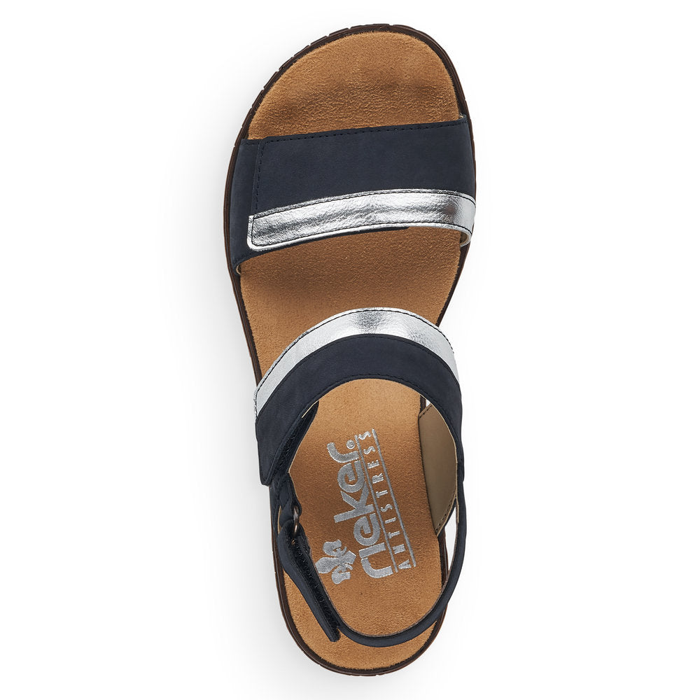 Rieker navy hot sale blue sandals