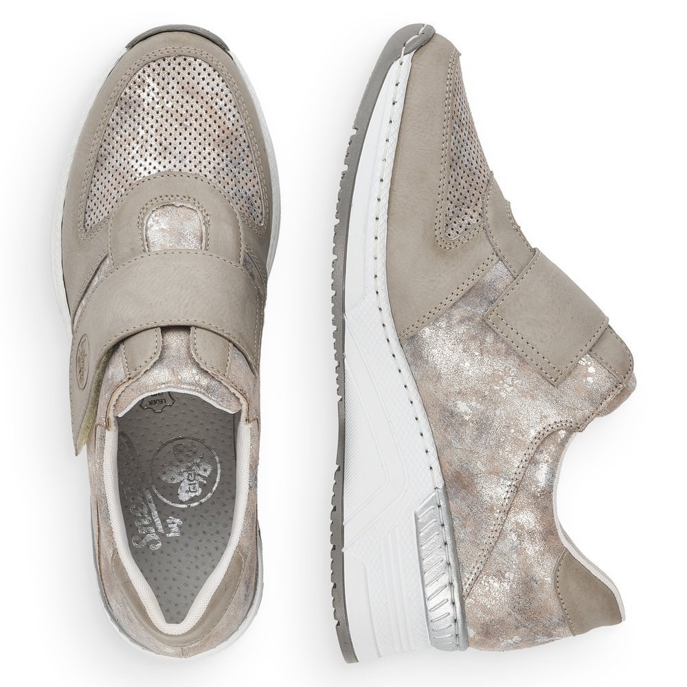 Metallic on sale wedge trainers