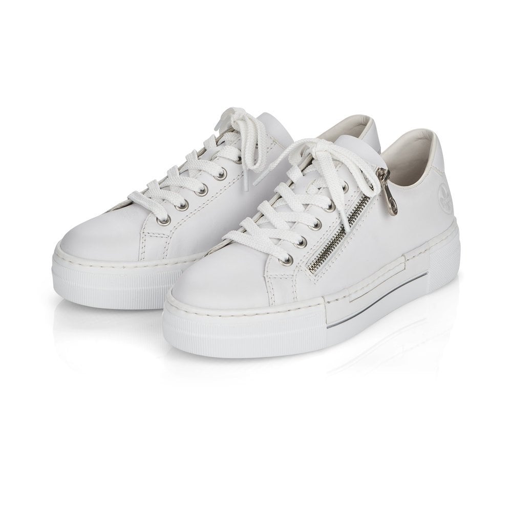 Womens white leather sales platform sneakers